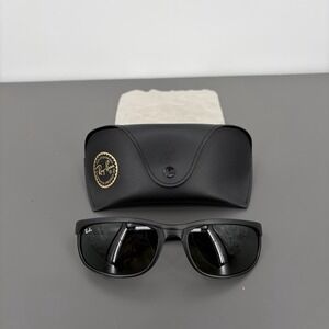 Ray-Ban Predator 2 Sunglasses Matte Black RB 2027 W1847 Made in Italy Mens